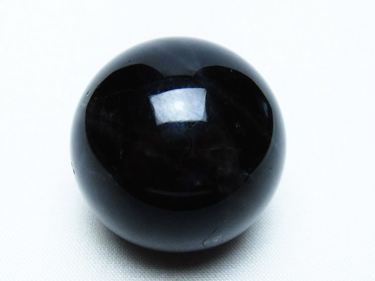 モリオン 丸玉 35mm 黒水晶 スフィア 置物 一点物 141-8100