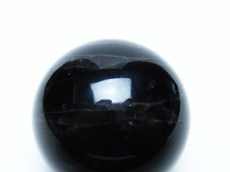 モリオン 丸玉 35mm 黒水晶 スフィア 置物 一点物 141-8101