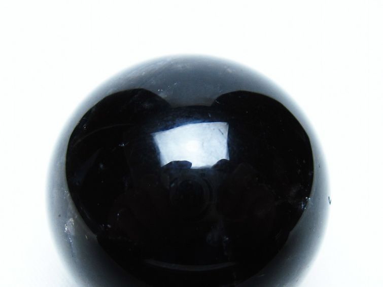 モリオン 丸玉 35mm 黒水晶 スフィア 置物 一点物 141-8102