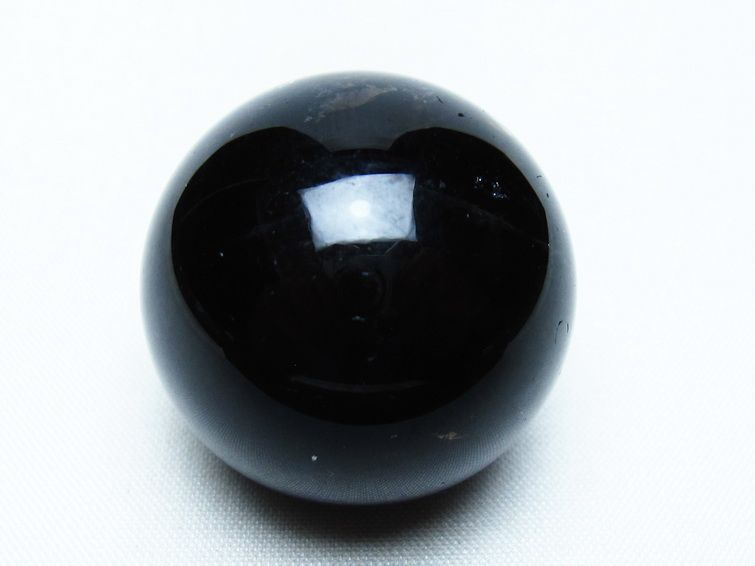 モリオン 丸玉 35mm 黒水晶 スフィア 置物 一点物 141-8105