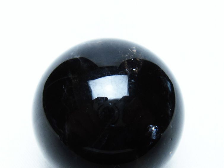 モリオン 丸玉 35mm 黒水晶 スフィア 置物 一点物 141-8106