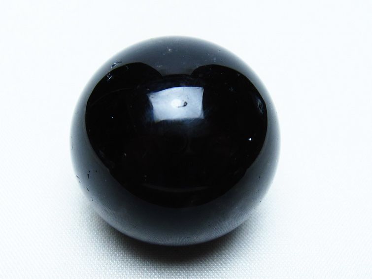 モリオン 丸玉 35mm 黒水晶 スフィア 置物 一点物 141-8107