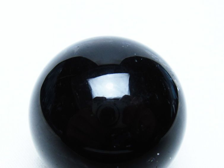 モリオン 丸玉 35mm 黒水晶 スフィア 置物 一点物 141-8111