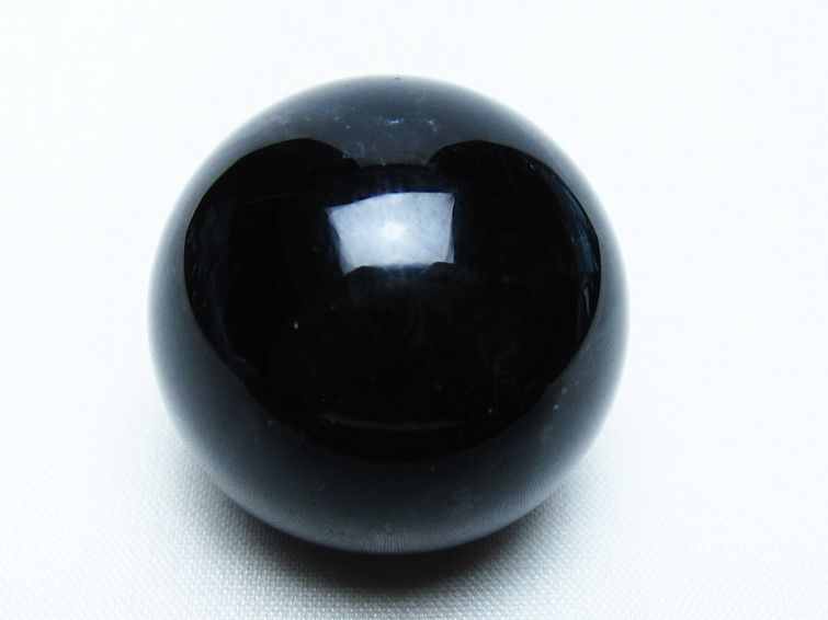 モリオン 丸玉 35mm 黒水晶 スフィア 置物 一点物 141-8113