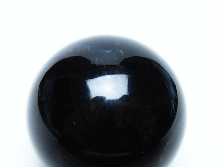 モリオン 丸玉 35mm 黒水晶 スフィア 置物 一点物 141-8113
