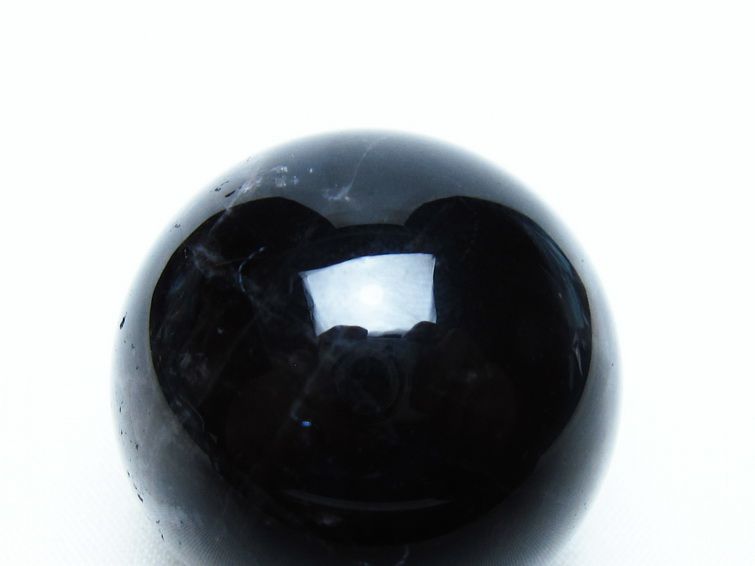 モリオン 丸玉 35mm 黒水晶 スフィア 置物 一点物 141-8115