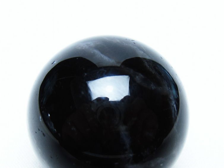 黒水晶 丸玉 34mm モリオン スフィア 置物 一点物 141-8116