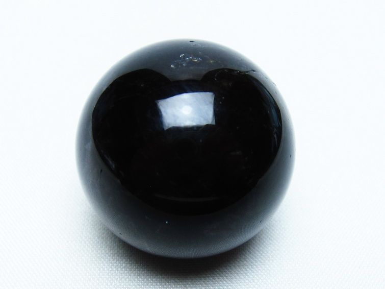 黒水晶 丸玉 34mm モリオン スフィア 置物 一点物 141-8117