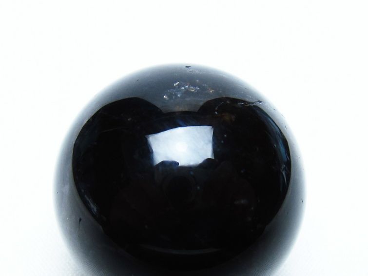 黒水晶 丸玉 34mm モリオン スフィア 置物 一点物 141-8117