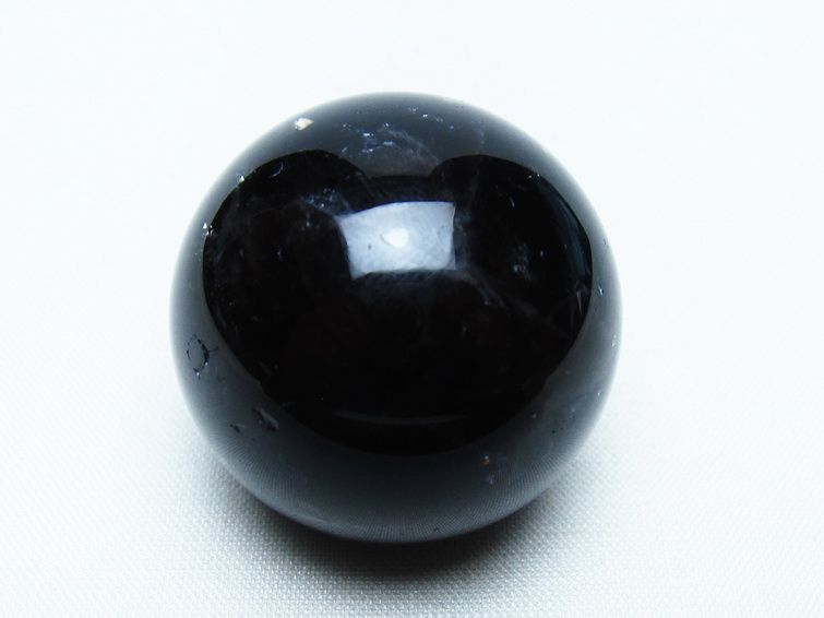 黒水晶 丸玉 34mm モリオン スフィア 置物 一点物 141-8118