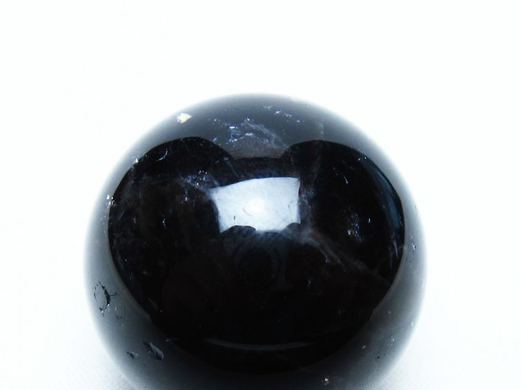 黒水晶 丸玉 34mm モリオン スフィア 置物 一点物 141-8118