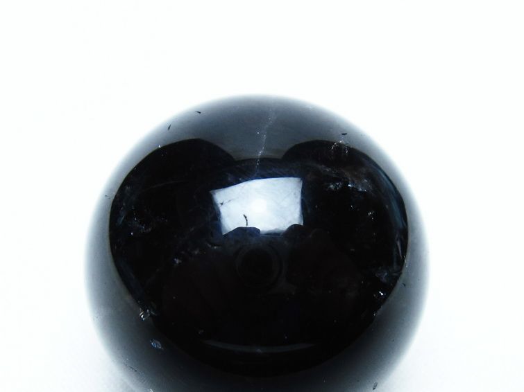 黒水晶 丸玉 34mm モリオン スフィア 置物 一点物 141-8119