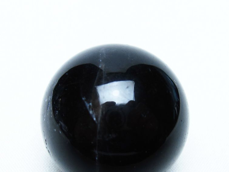 黒水晶 丸玉 34mm モリオン スフィア 置物 一点物 141-8120
