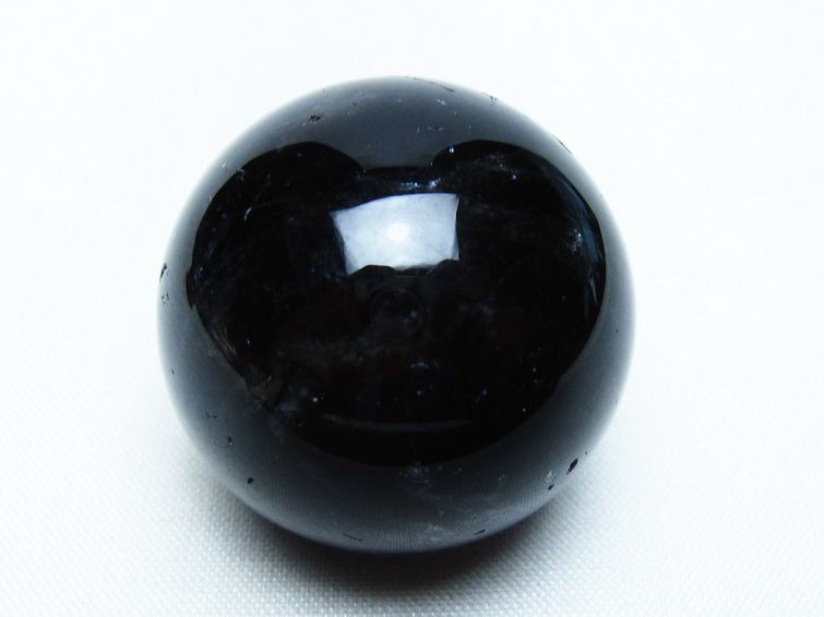 黒水晶 丸玉 34mm モリオン スフィア 置物 一点物 141-8121