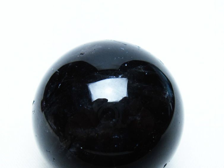 黒水晶 丸玉 34mm モリオン スフィア 置物 一点物 141-8121