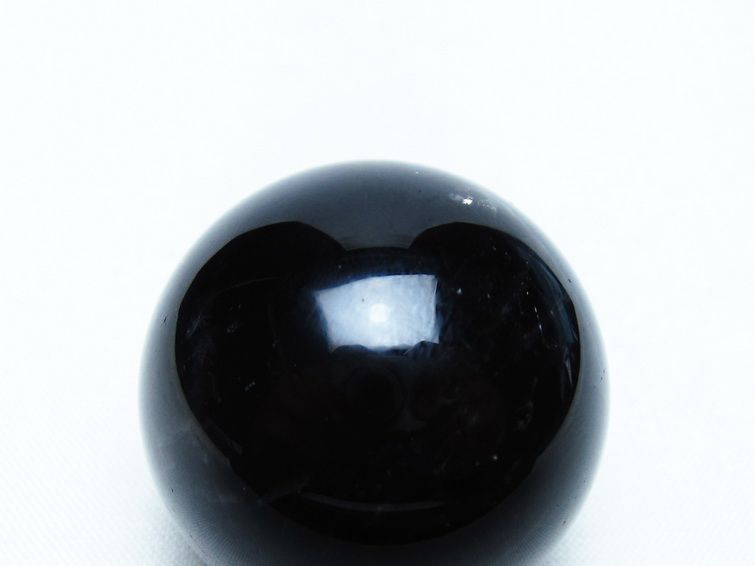 黒水晶 丸玉 34mm モリオン スフィア 置物 一点物 141-8122