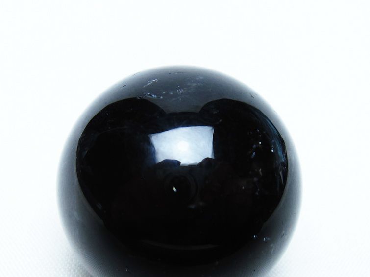 黒水晶 丸玉 34mm モリオン スフィア 置物 一点物 141-8124