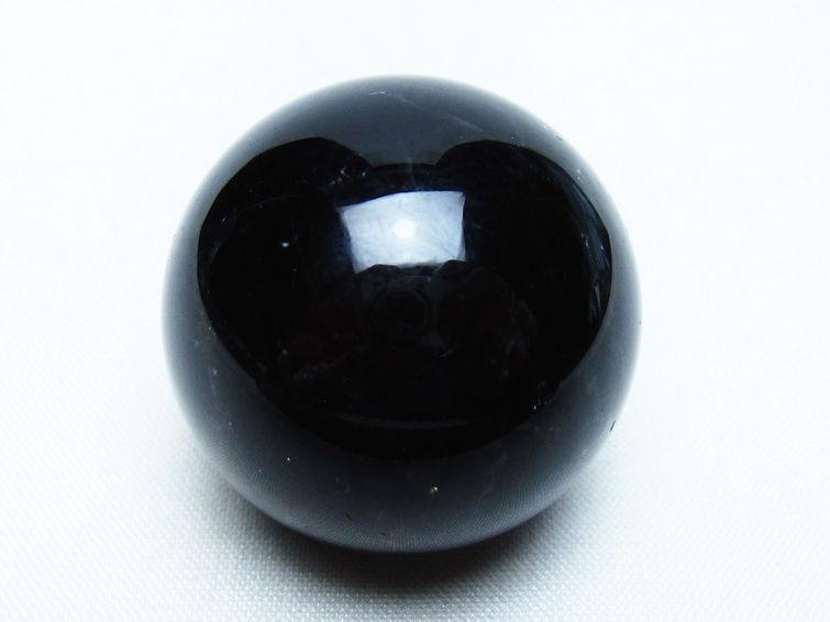 黒水晶 丸玉 34mm モリオン スフィア 置物 一点物 141-8125