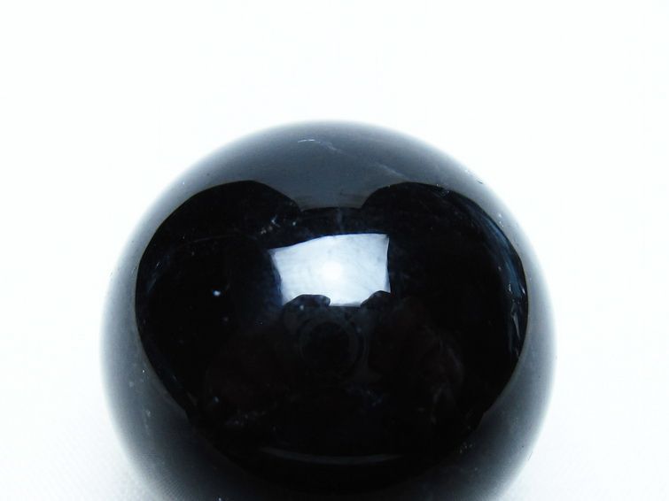 黒水晶 丸玉 34mm モリオン スフィア 置物 一点物 141-8125