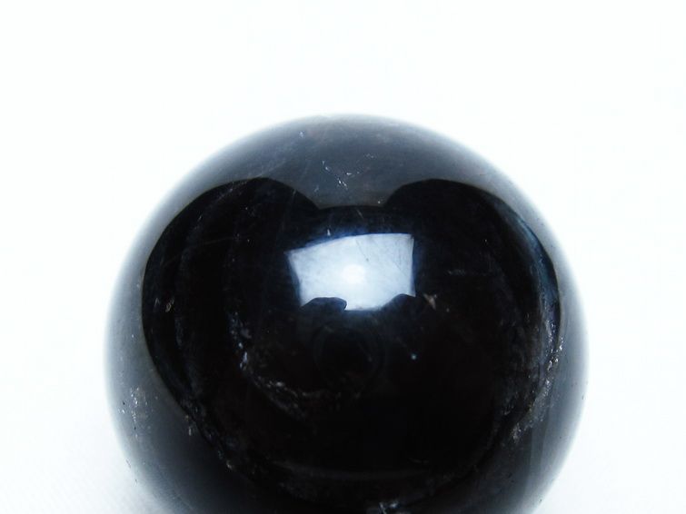 黒水晶 丸玉 34mm モリオン スフィア 置物 一点物 141-8127