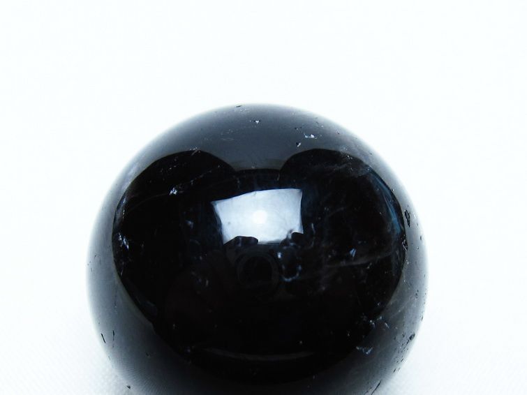 黒水晶 丸玉 34mm モリオン スフィア 置物 一点物 141-8129