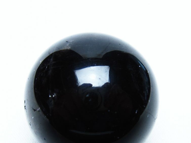 黒水晶 丸玉 34mm モリオン スフィア 置物 一点物 141-8131