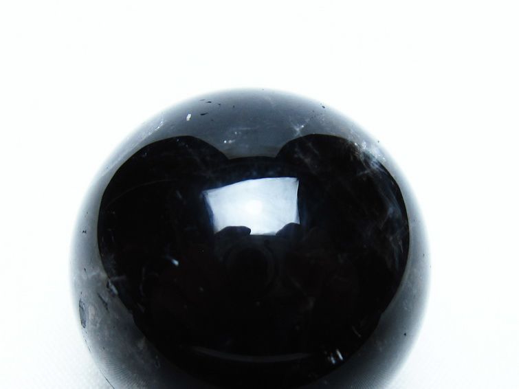黒水晶 丸玉 34mm モリオン スフィア 置物 一点物 141-8132