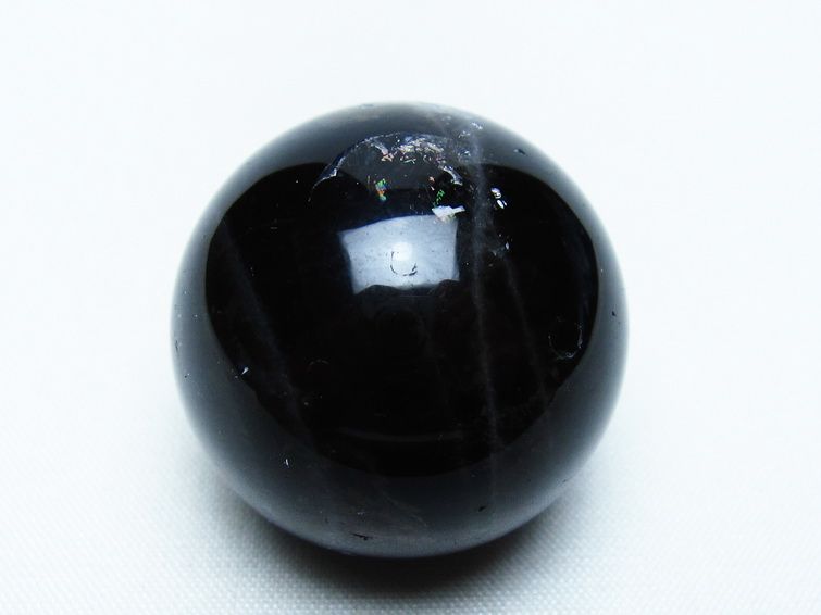 黒水晶 丸玉 34mm モリオン スフィア 置物 一点物 141-8133