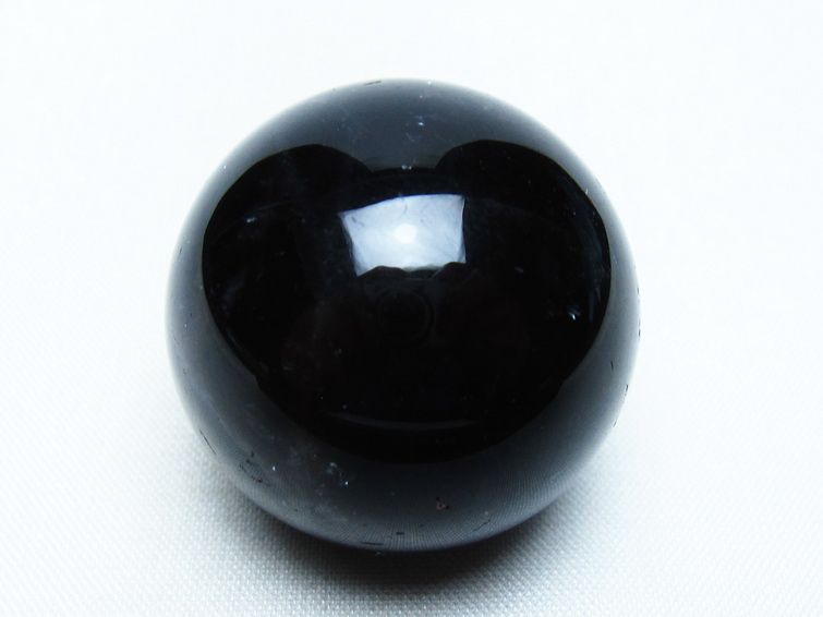 黒水晶 丸玉 34mm モリオン スフィア 置物 一点物 141-8134