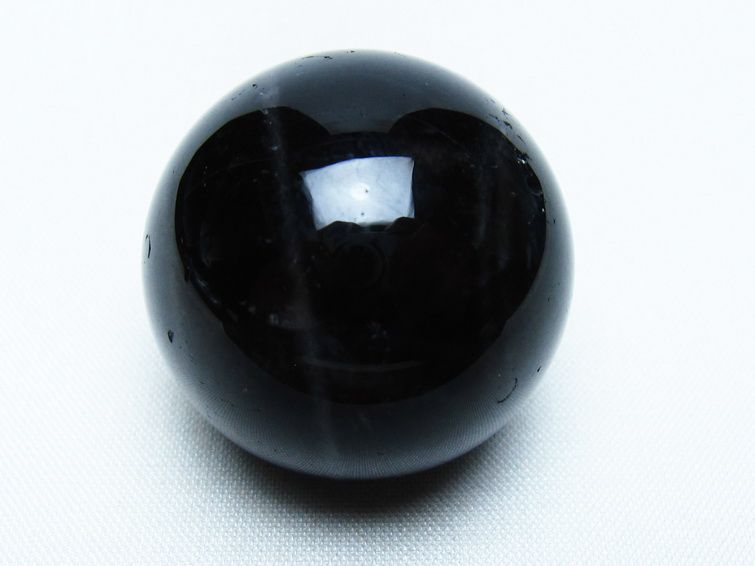黒水晶 丸玉 34mm モリオン スフィア 置物 一点物 141-8135