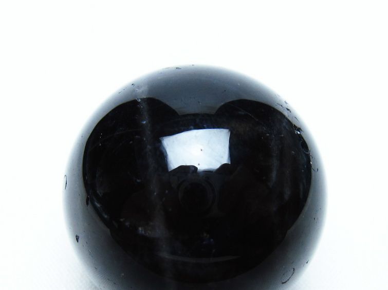 黒水晶 丸玉 34mm モリオン スフィア 置物 一点物 141-8135