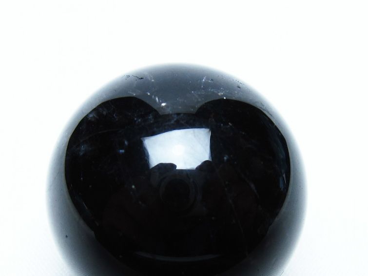 黒水晶 丸玉 34mm モリオン スフィア 置物 一点物 141-8136