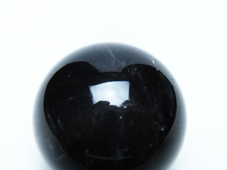 黒水晶 丸玉 34mm モリオン スフィア 置物 一点物 141-8137