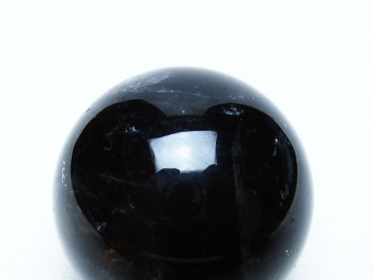 黒水晶 丸玉 34mm モリオン スフィア 置物 一点物 141-8138