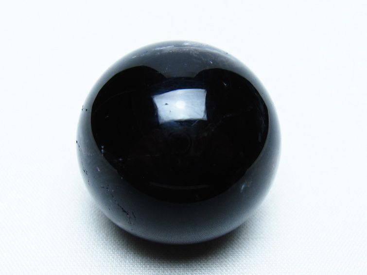 黒水晶 丸玉 34mm モリオン スフィア 置物 一点物 141-8140