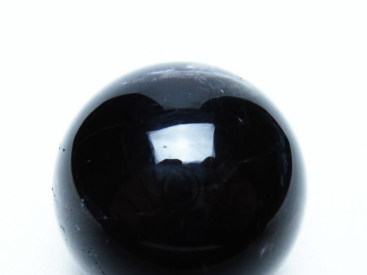 黒水晶 丸玉 34mm モリオン スフィア 置物 一点物 141-8140