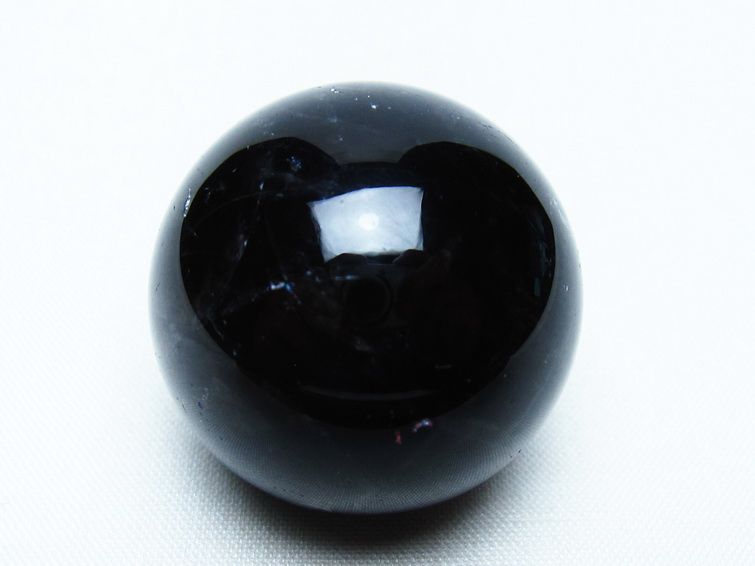 黒水晶 丸玉 34mm モリオン スフィア 置物 一点物 141-8142