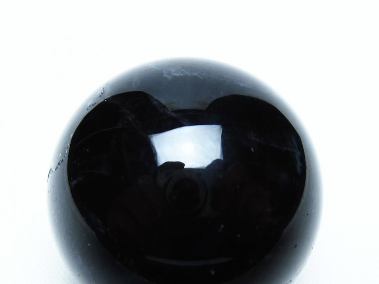 黒水晶 丸玉 34mm モリオン スフィア 置物 一点物 141-8144