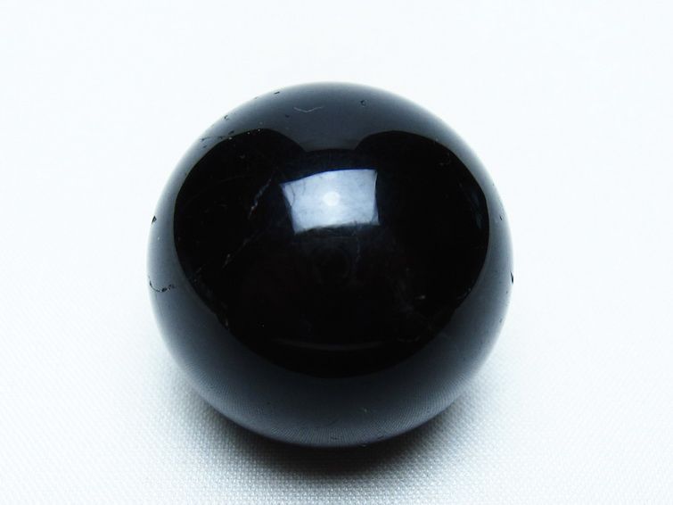 黒水晶 丸玉 34mm モリオン スフィア 置物 一点物 141-8145