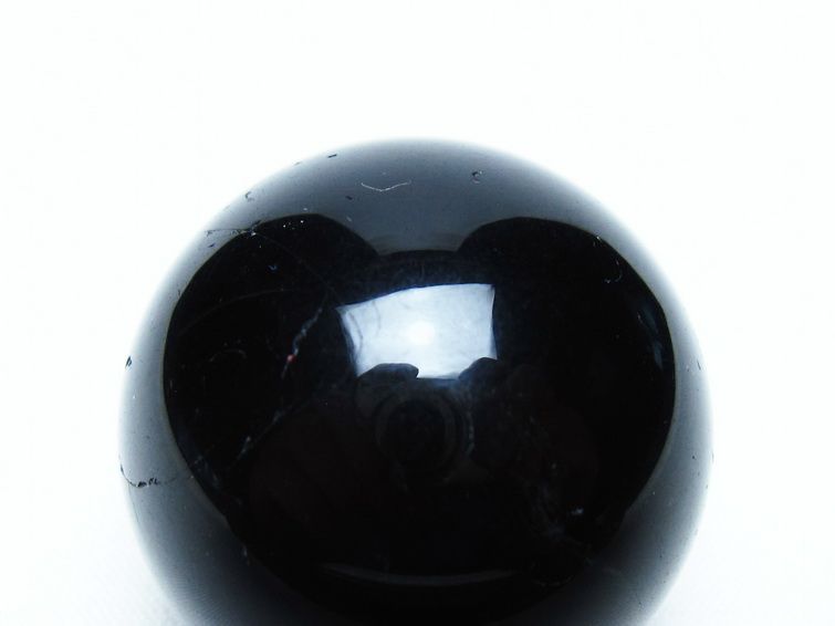 黒水晶 丸玉 34mm モリオン スフィア 置物 一点物 141-8145