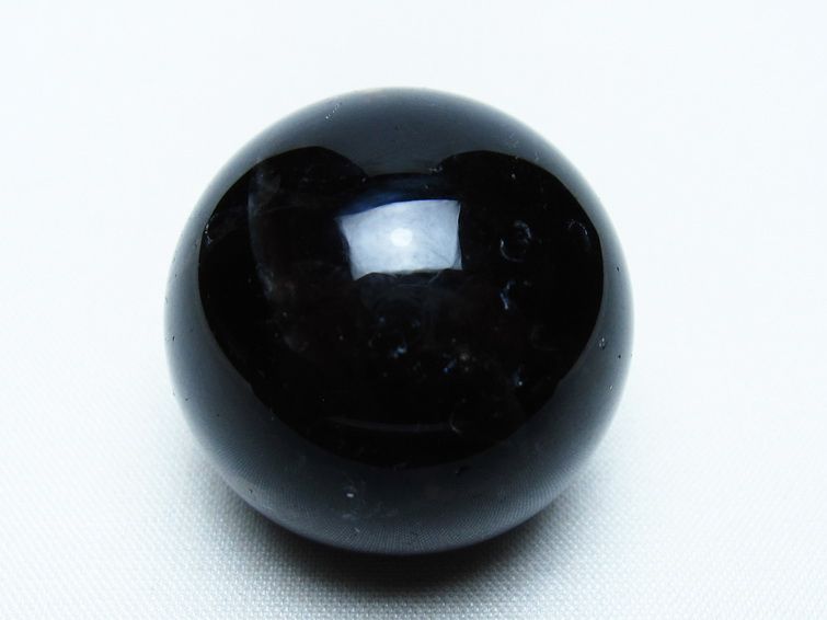 黒水晶 丸玉 34mm モリオン スフィア 置物 一点物 141-8146