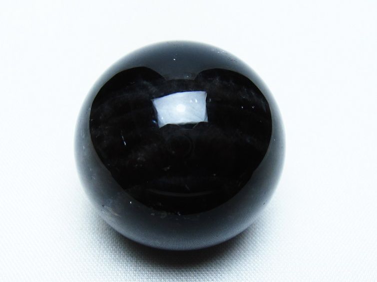 黒水晶 丸玉 34mm モリオン スフィア 置物 一点物 141-8147