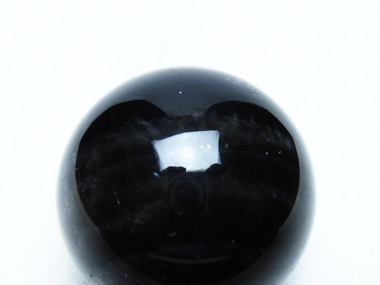 黒水晶 丸玉 34mm モリオン スフィア 置物 一点物 141-8147