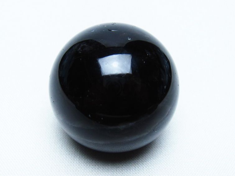 黒水晶 丸玉 34mm モリオン スフィア 置物 一点物 141-8150