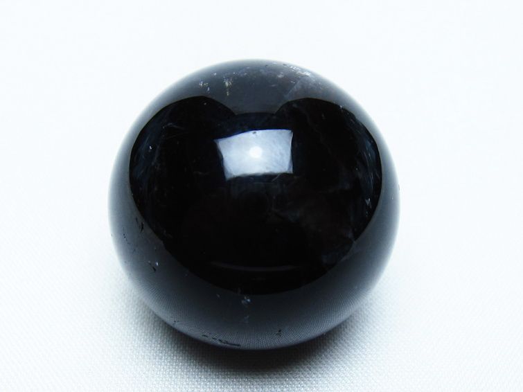 黒水晶 丸玉 34mm モリオン スフィア 置物 一点物 141-8151