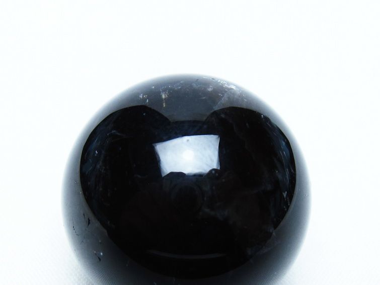 黒水晶 丸玉 34mm モリオン スフィア 置物 一点物 141-8151