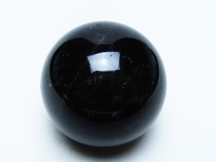 黒水晶 丸玉 34mm モリオン スフィア 置物 一点物 141-8155