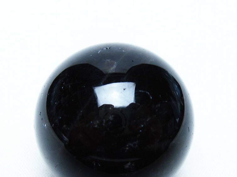 黒水晶 丸玉 34mm モリオン スフィア 置物 一点物 141-8155