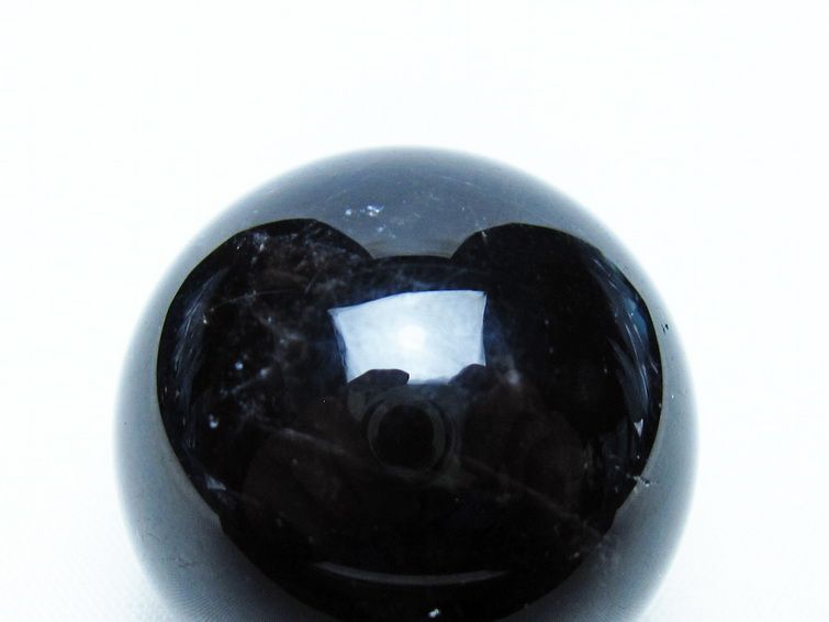 黒水晶 丸玉 34mm モリオン スフィア 置物 一点物 141-8156