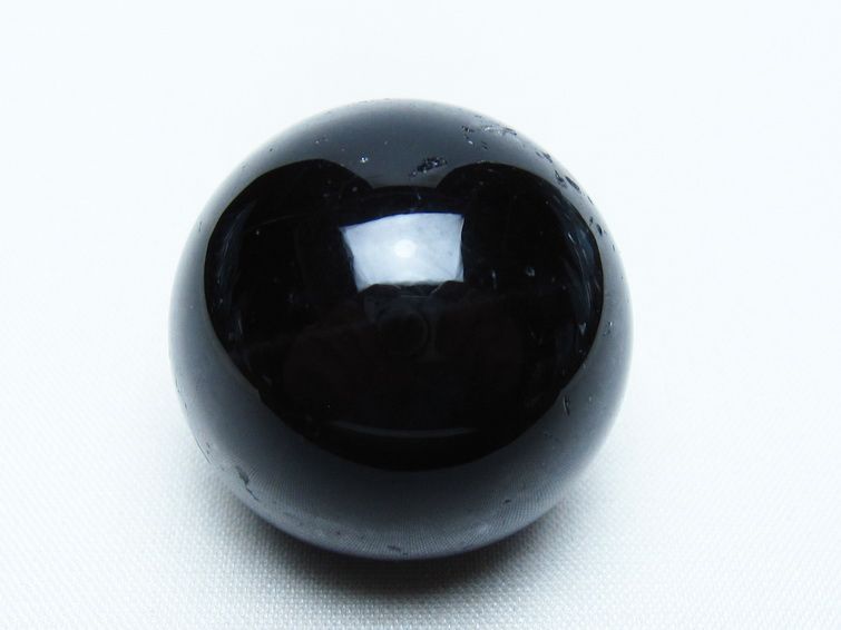 黒水晶 丸玉 34mm モリオン スフィア 置物 一点物 141-8157
